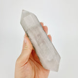 Bergkristal dubbeleinder met Chloriet