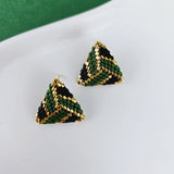 Triangle studs - Kerst collectie